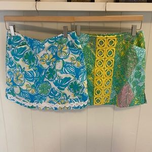 Two Lilly Pulitzer skorts, size 8